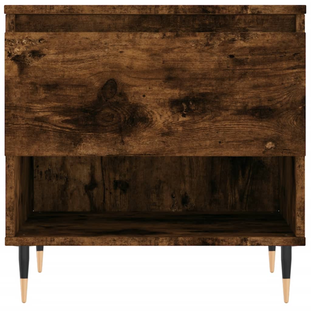 Salontafels 2 st 50x46x50 cm bewerkt hout gerookt eikenkleurig is nu te koop bij PeponiXL, paradijselijk wonen!