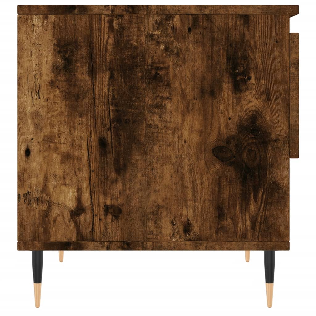 Salontafels 2 st 50x46x50 cm bewerkt hout gerookt eikenkleurig is nu te koop bij PeponiXL, paradijselijk wonen!