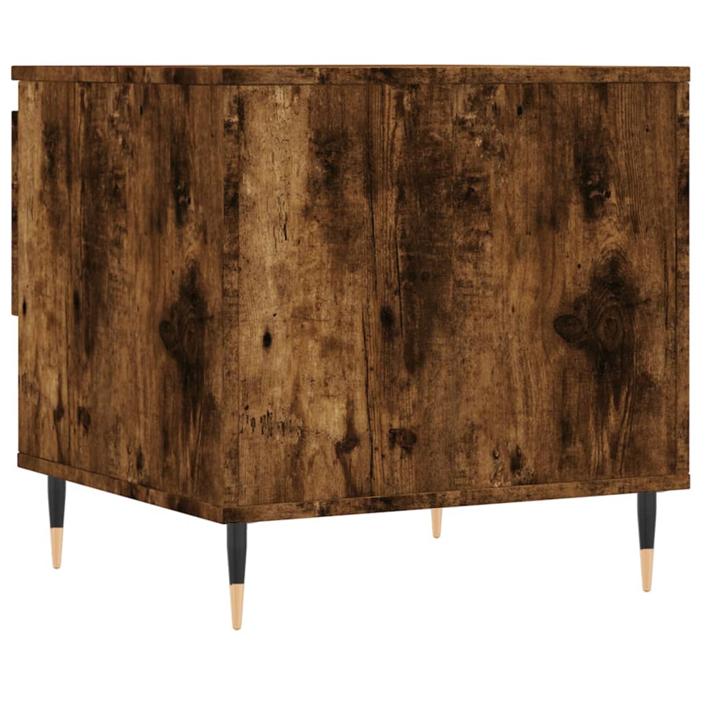 Salontafels 2 st 50x46x50 cm bewerkt hout gerookt eikenkleurig is nu te koop bij PeponiXL, paradijselijk wonen!