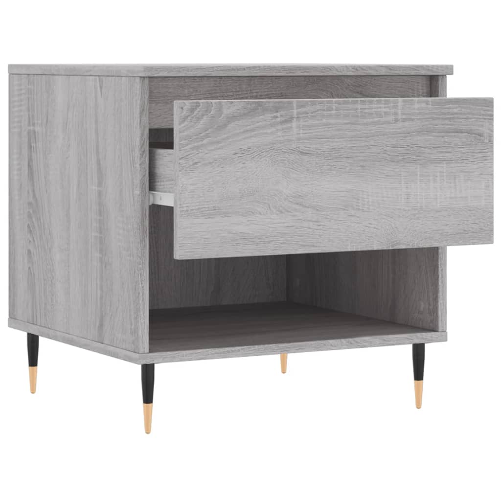 Salontafels 2 st 50x46x50 cm bewerkt hout grijs sonoma eiken is nu te koop bij PeponiXL, paradijselijk wonen!