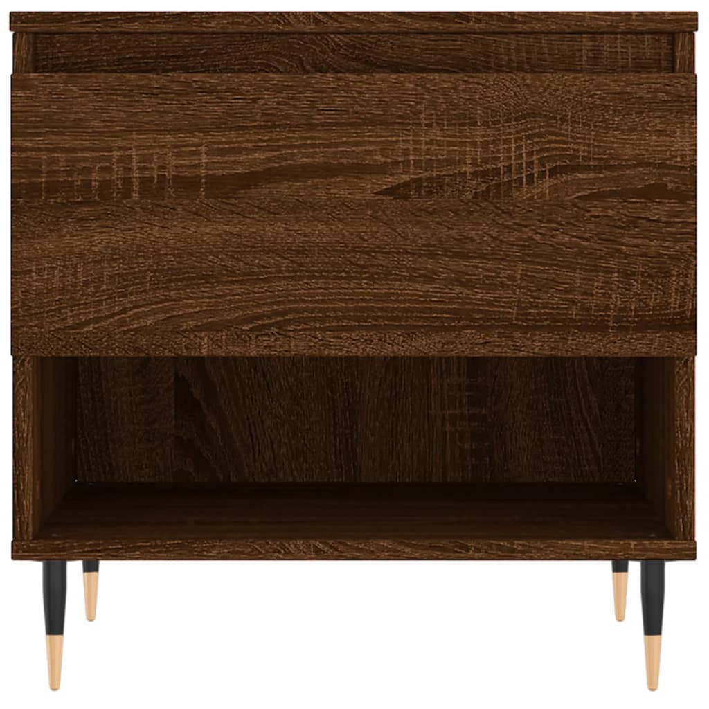 Salontafels 2 st 50x46x50 cm bewerkt hout bruin eikenkleur is nu te koop bij PeponiXL, paradijselijk wonen!