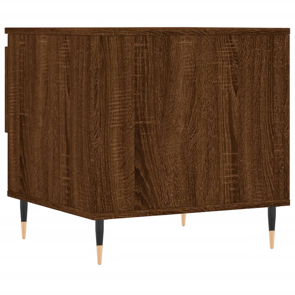 Salontafels 2 st 50x46x50 cm bewerkt hout bruin eikenkleur is nu te koop bij PeponiXL, paradijselijk wonen!