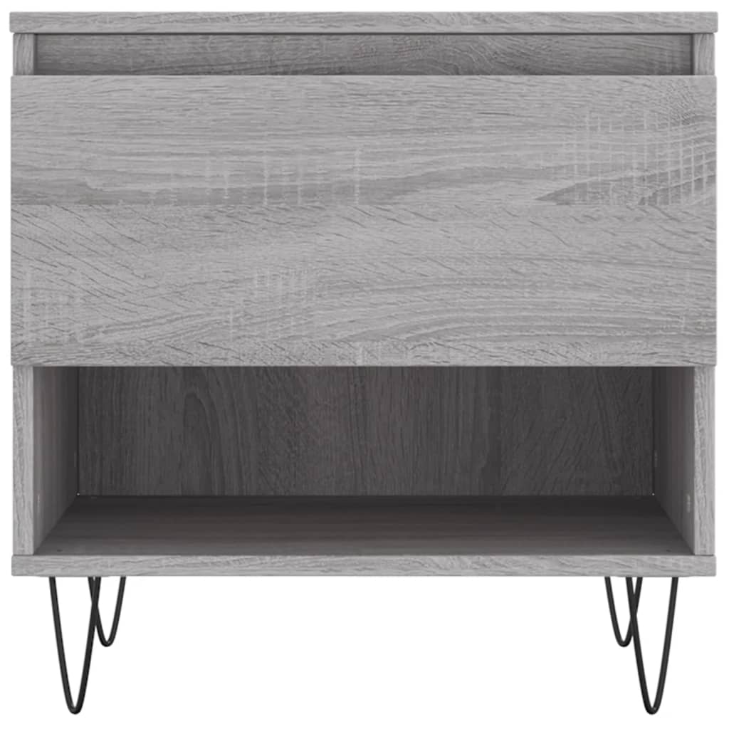 Salontafels 2 st 50x46x50 cm bewerkt hout grijs sonoma eiken is nu te koop bij PeponiXL, paradijselijk wonen!
