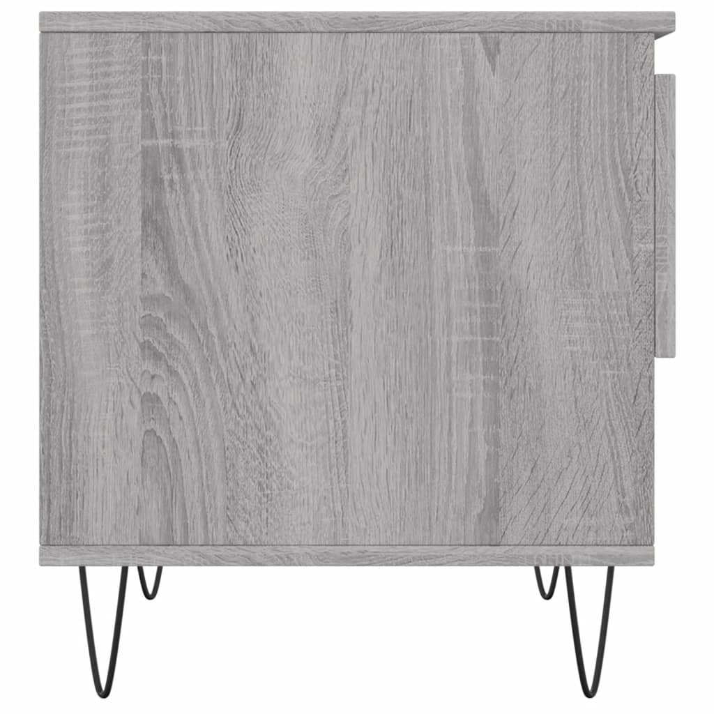 Salontafels 2 st 50x46x50 cm bewerkt hout grijs sonoma eiken is nu te koop bij PeponiXL, paradijselijk wonen!