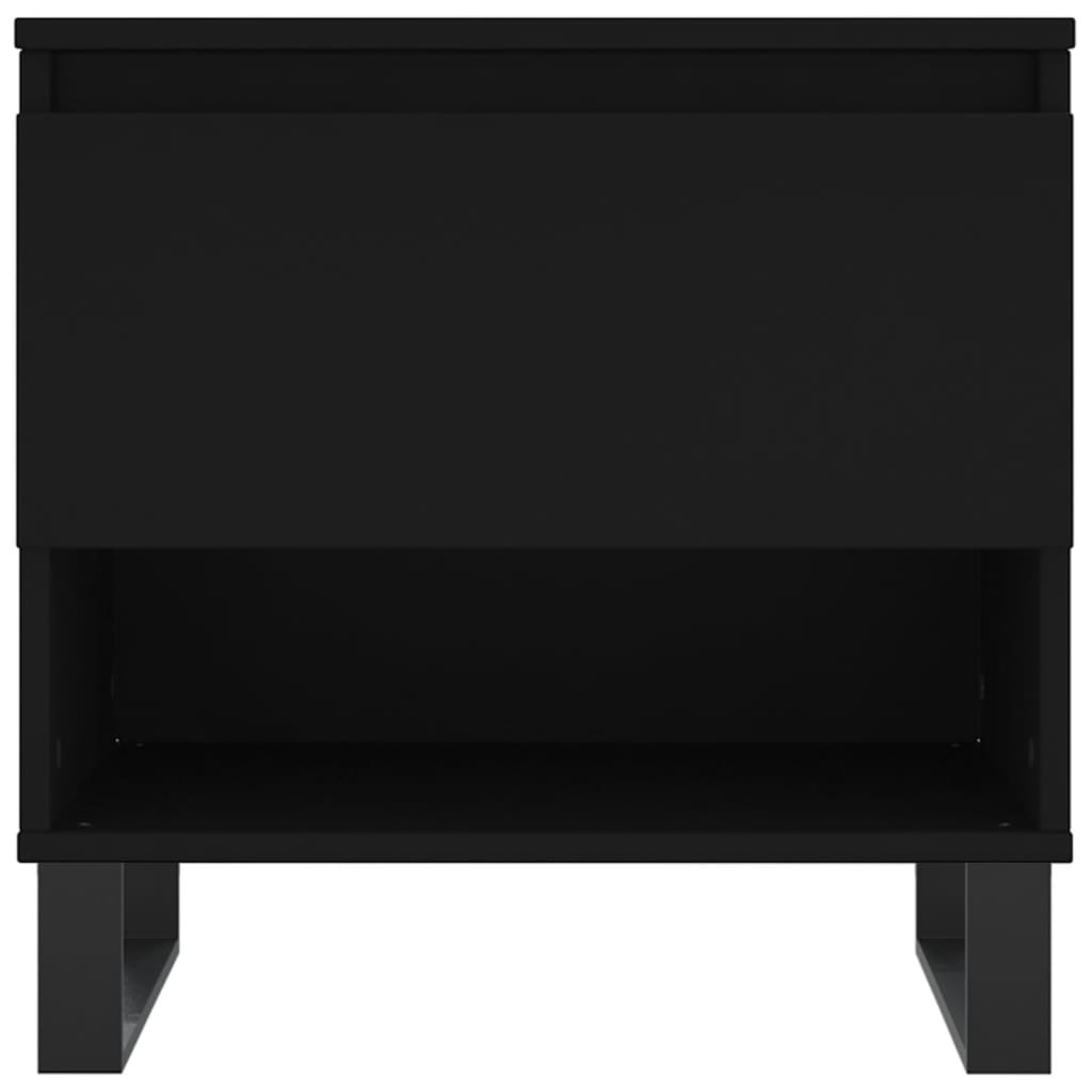 Salontafel 50x46x50 cm bewerkt hout zwart is nu te koop bij PeponiXL, paradijselijk wonen!