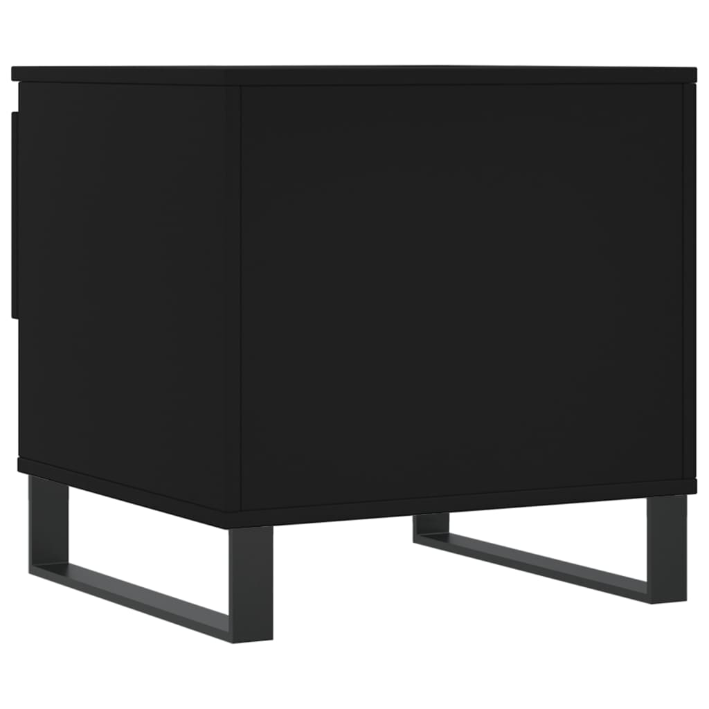 Salontafel 50x46x50 cm bewerkt hout zwart is nu te koop bij PeponiXL, paradijselijk wonen!