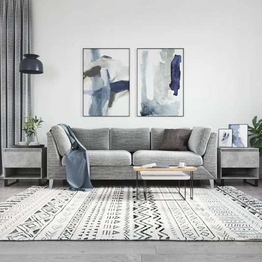 Salontafels 2 st 50x46x50 cm bewerkt hout betongrijs is nu te koop bij PeponiXL, paradijselijk wonen!