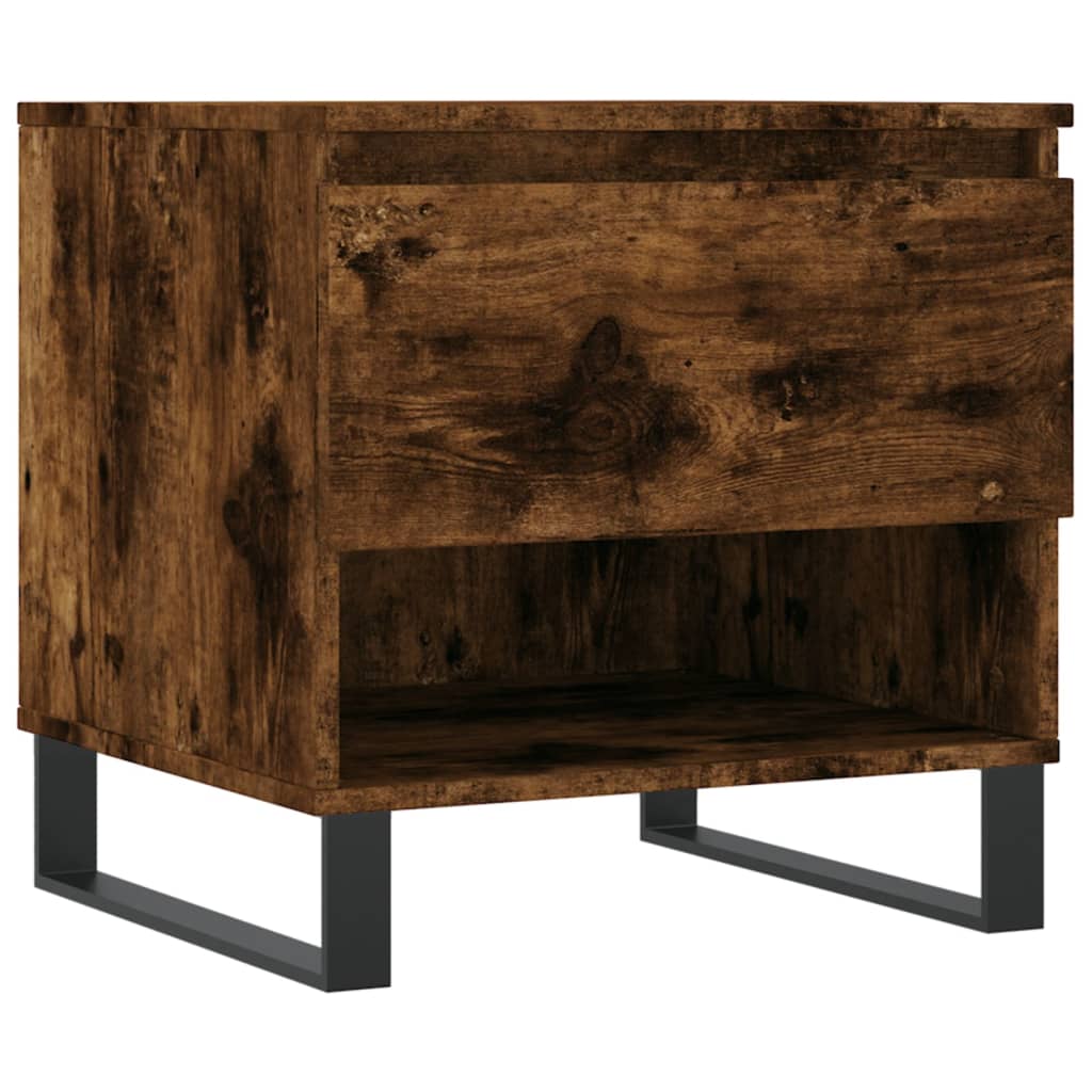 Salontafels 2 st 50x46x50 cm bewerkt hout gerookt eikenkleurig is nu te koop bij PeponiXL, paradijselijk wonen!