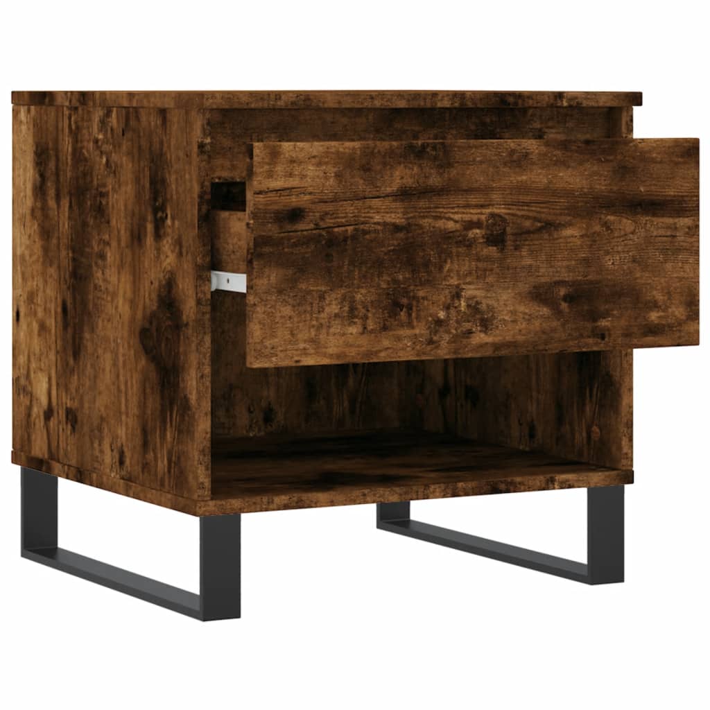 Salontafels 2 st 50x46x50 cm bewerkt hout gerookt eikenkleurig is nu te koop bij PeponiXL, paradijselijk wonen!