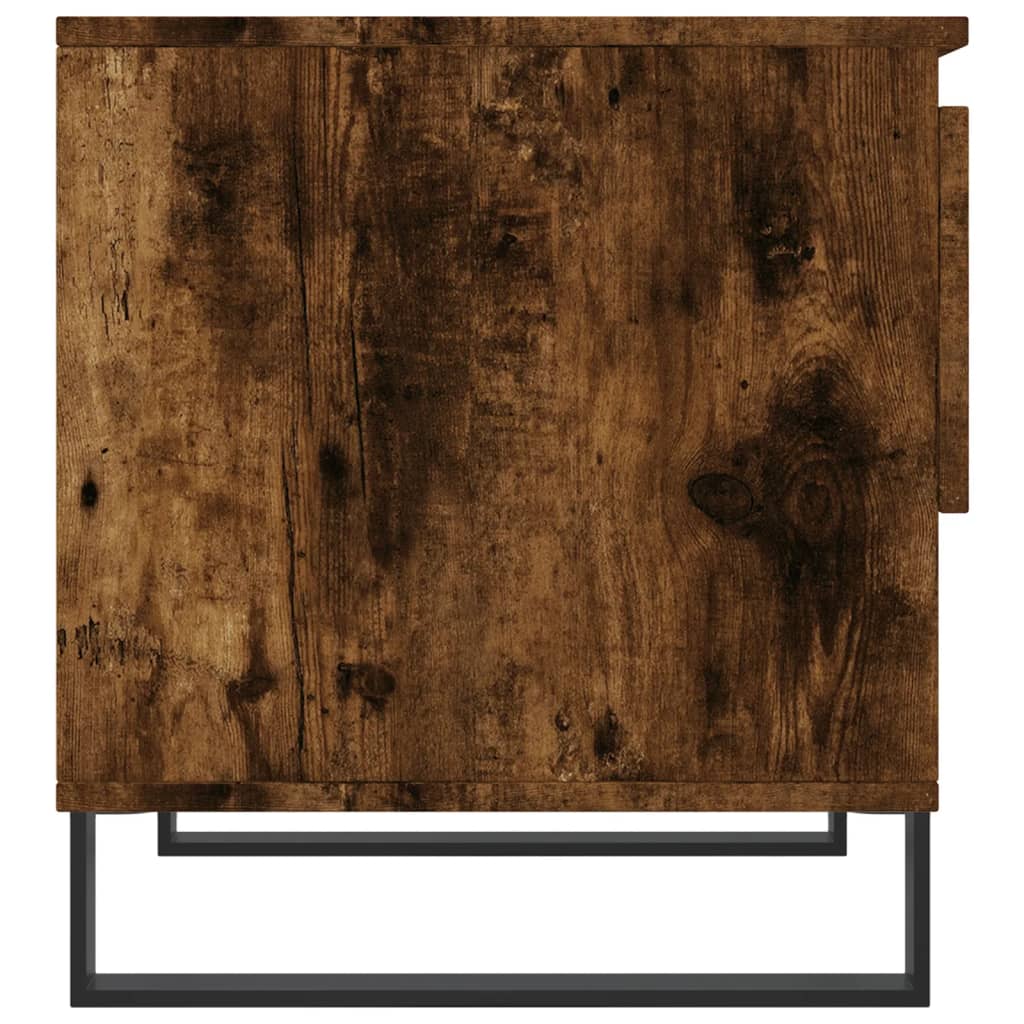 Salontafels 2 st 50x46x50 cm bewerkt hout gerookt eikenkleurig is nu te koop bij PeponiXL, paradijselijk wonen!