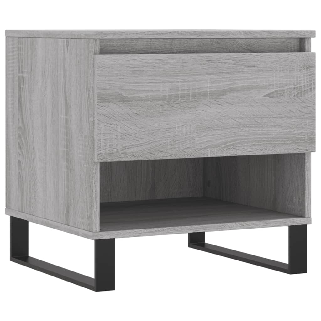 Salontafels 2 st 50x46x50 cm bewerkt hout grijs sonoma eiken is nu te koop bij PeponiXL, paradijselijk wonen!