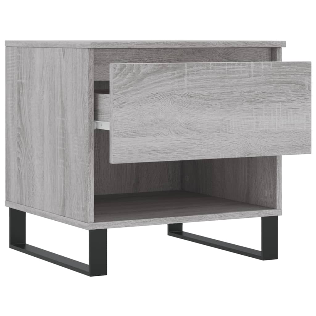 Salontafels 2 st 50x46x50 cm bewerkt hout grijs sonoma eiken is nu te koop bij PeponiXL, paradijselijk wonen!