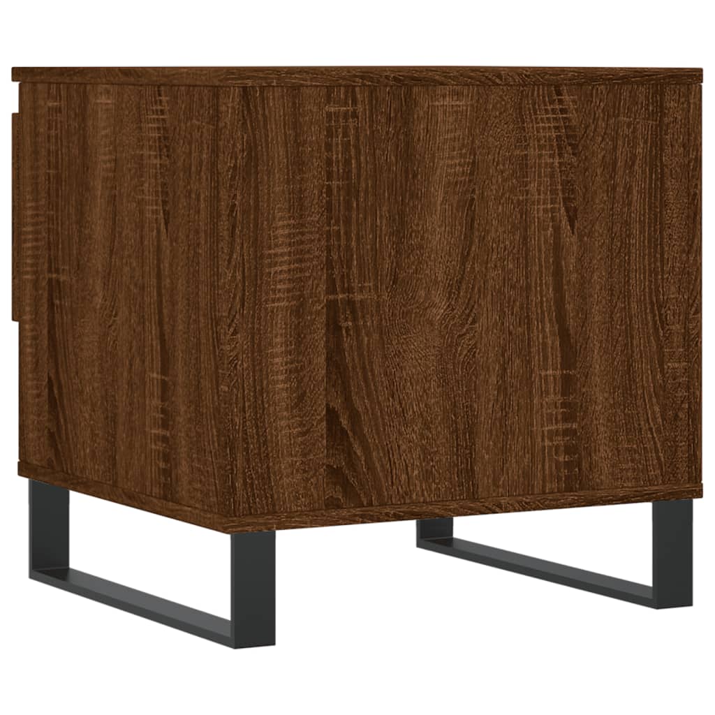 Salontafel 50x46x50 cm bewerkt hout bruin eikenkleur is nu te koop bij PeponiXL, paradijselijk wonen!