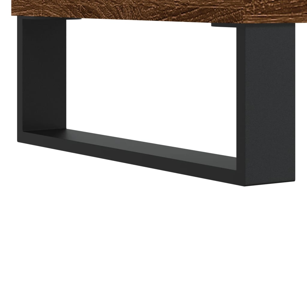 Salontafel 50x46x50 cm bewerkt hout bruin eikenkleur is nu te koop bij PeponiXL, paradijselijk wonen!