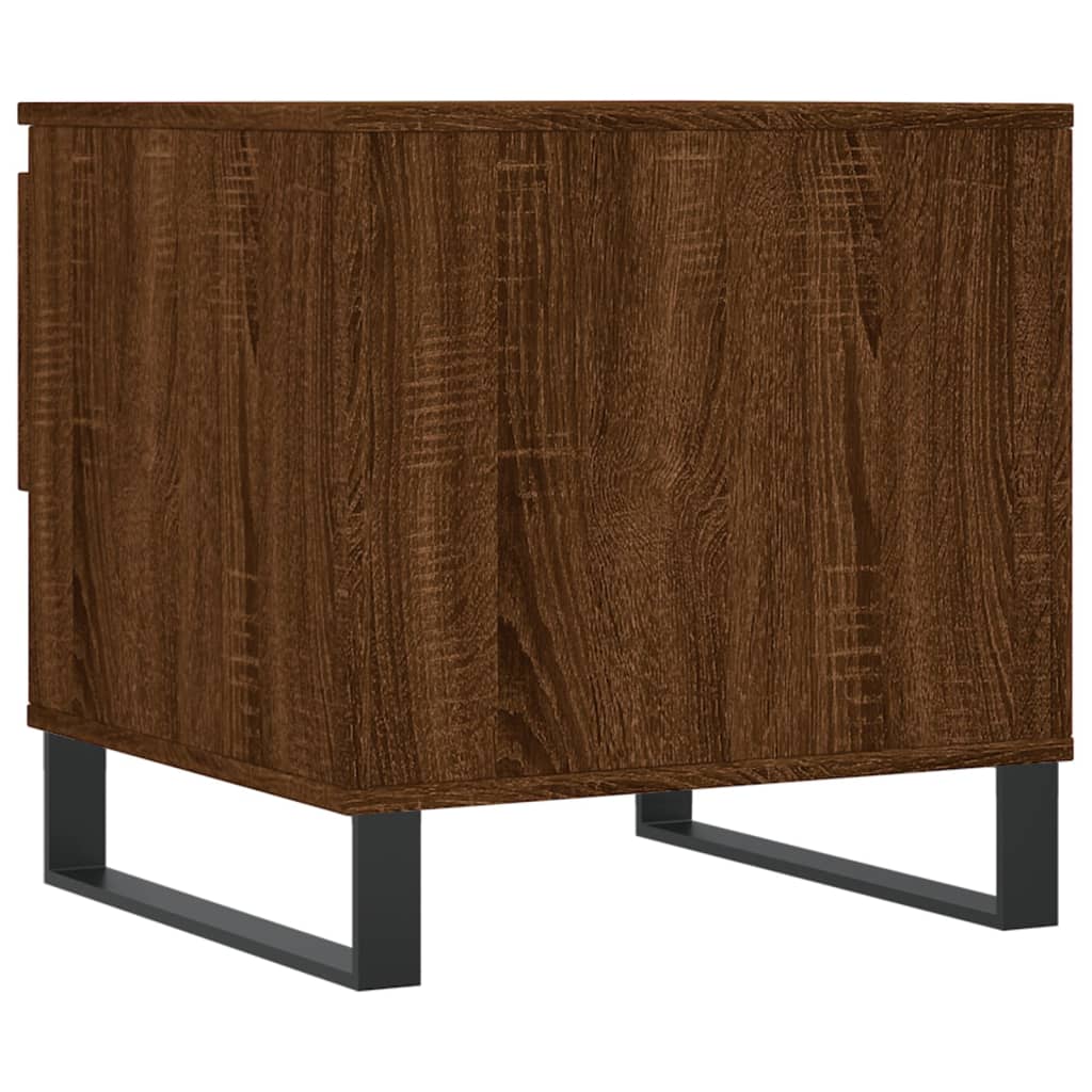 Salontafels 2 st 50x46x50 cm bewerkt hout bruin eikenkleur is nu te koop bij PeponiXL, paradijselijk wonen!
