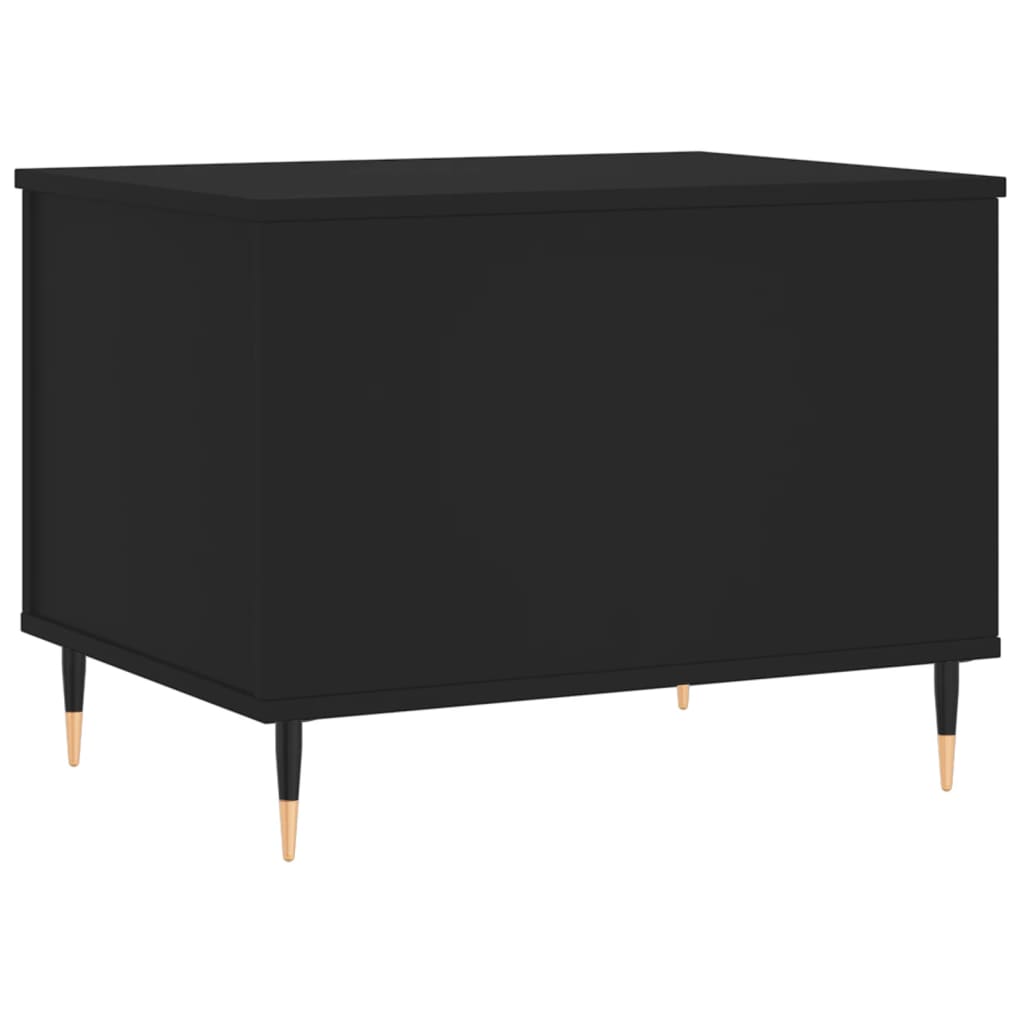 Salontafel 60x44,5x45 cm bewerkt hout zwart is nu te koop bij PeponiXL, paradijselijk wonen!
