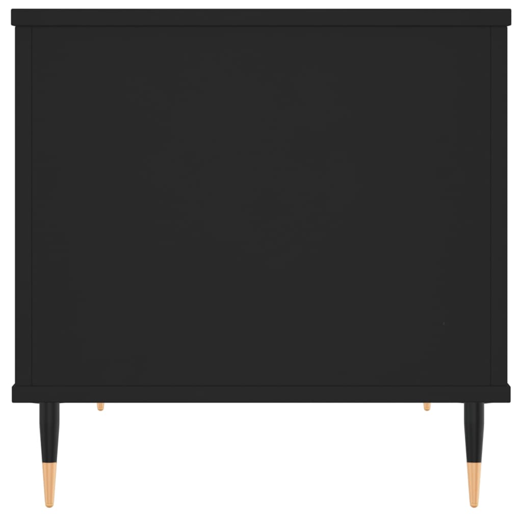 Salontafel 60x44,5x45 cm bewerkt hout zwart is nu te koop bij PeponiXL, paradijselijk wonen!