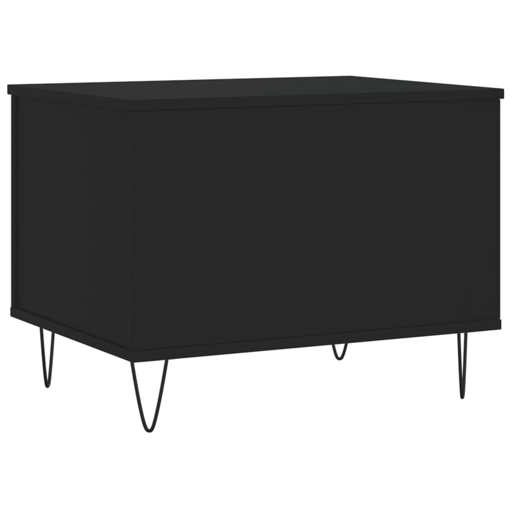 Salontafel 60x44,5x45 cm bewerkt hout zwart is nu te koop bij PeponiXL, paradijselijk wonen!