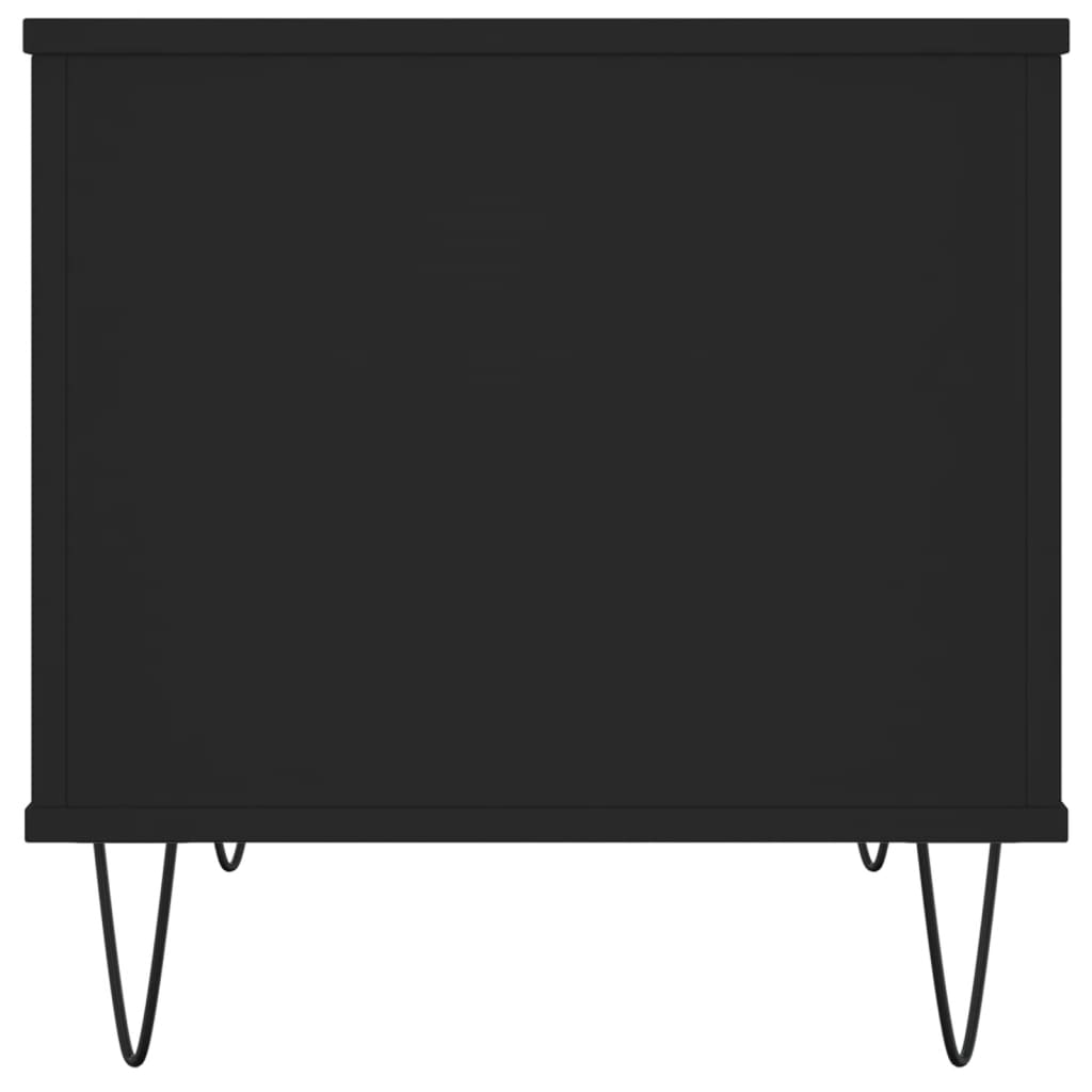 Salontafel 60x44,5x45 cm bewerkt hout zwart is nu te koop bij PeponiXL, paradijselijk wonen!