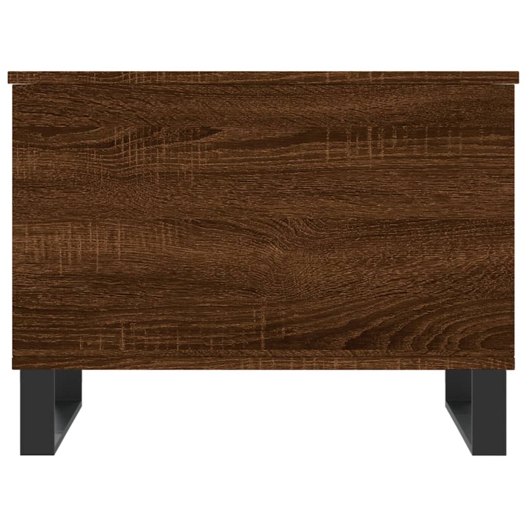 Salontafel 60x44,5x45 cm bewerkt hout bruin eikenkleur is nu te koop bij PeponiXL, paradijselijk wonen!