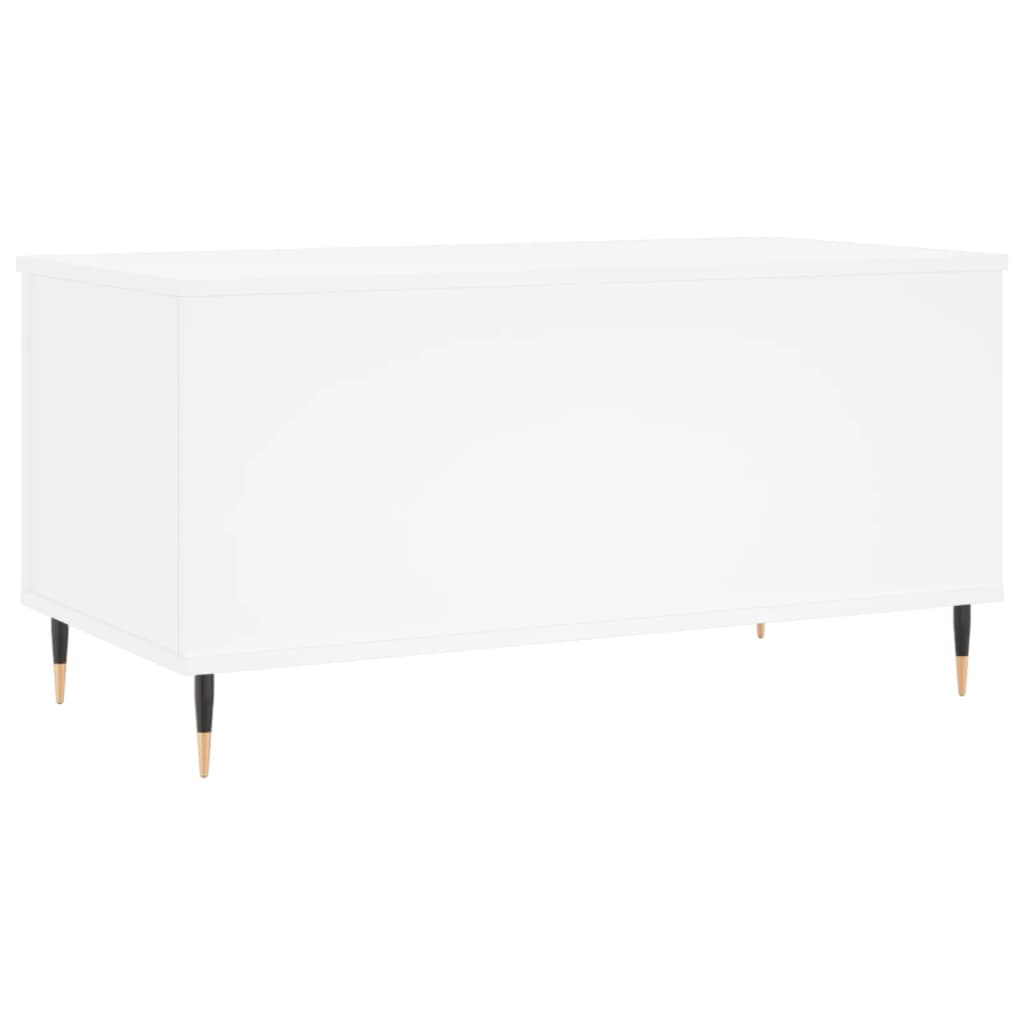 Salontafel 90x44,5x45 cm bewerkt hout wit is nu te koop bij PeponiXL, paradijselijk wonen!