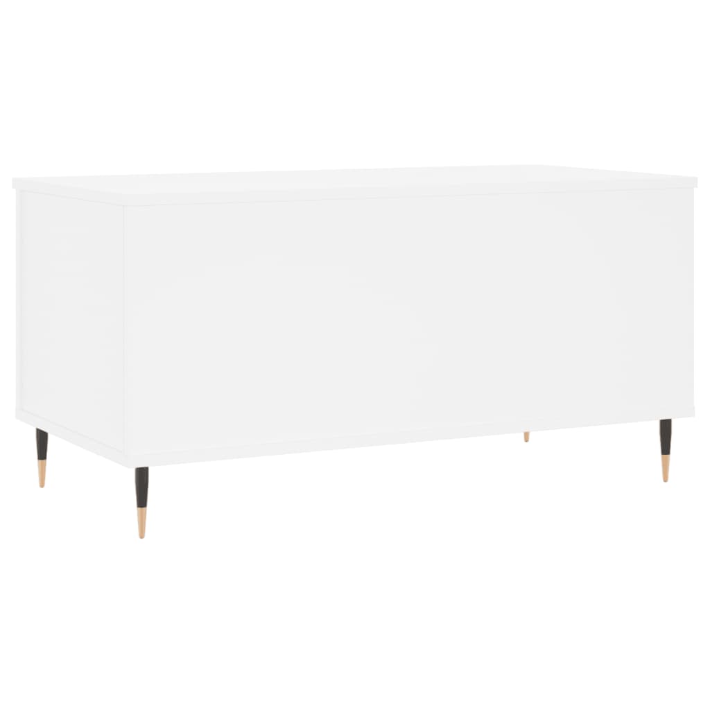Salontafel 90x44,5x45 cm bewerkt hout wit is nu te koop bij PeponiXL, paradijselijk wonen!