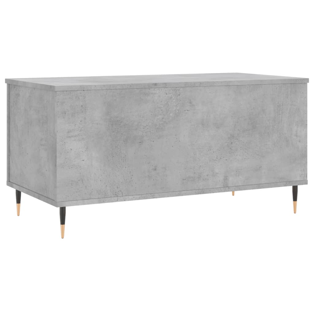 Salontafel 90x44,5x45 cm bewerkt hout betongrijs is nu te koop bij PeponiXL, paradijselijk wonen!