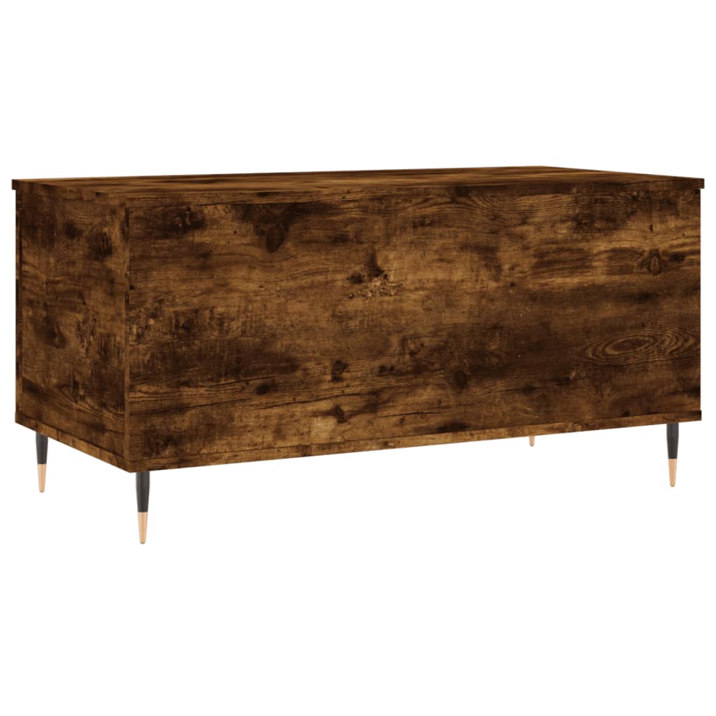 Salontafel 90x44,5x45 cm bewerkt hout gerookt eikenkleurig is nu te koop bij PeponiXL, paradijselijk wonen!