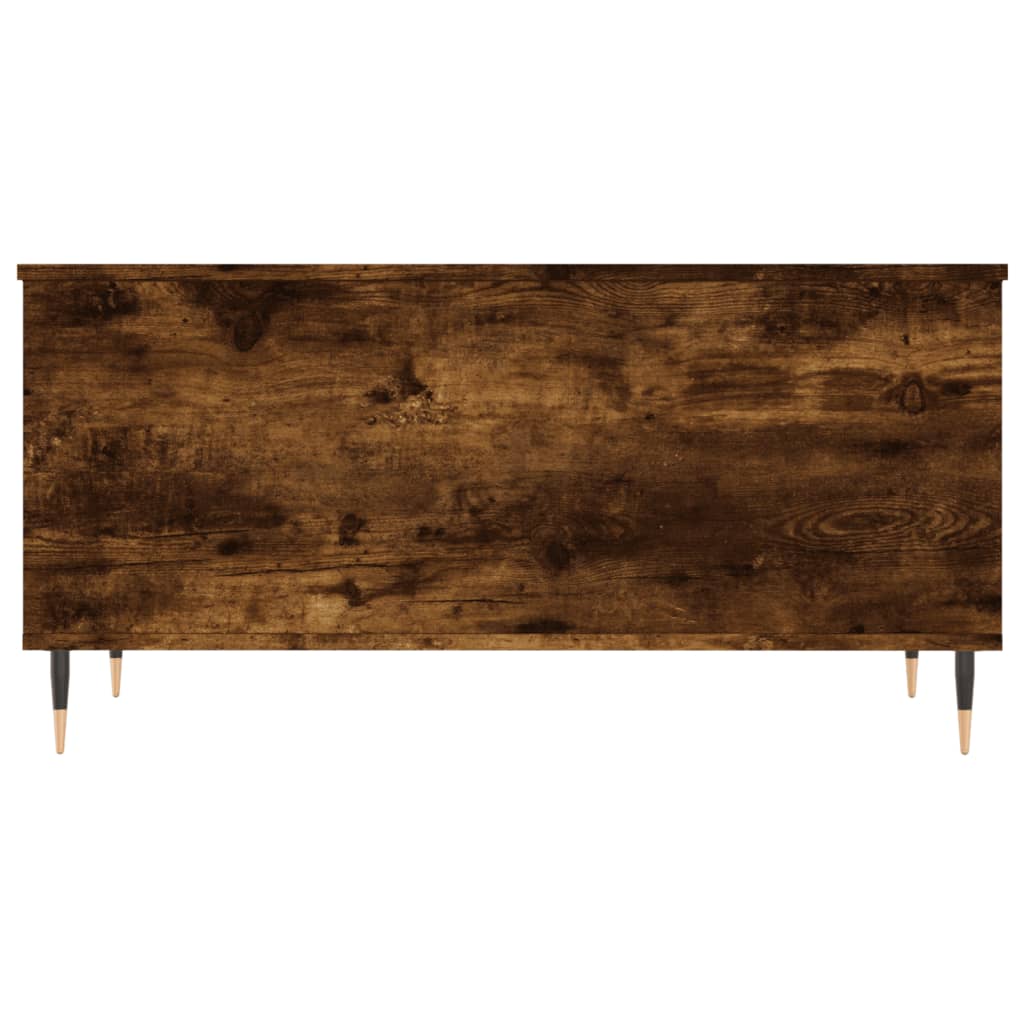 Salontafel 90x44,5x45 cm bewerkt hout gerookt eikenkleurig is nu te koop bij PeponiXL, paradijselijk wonen!