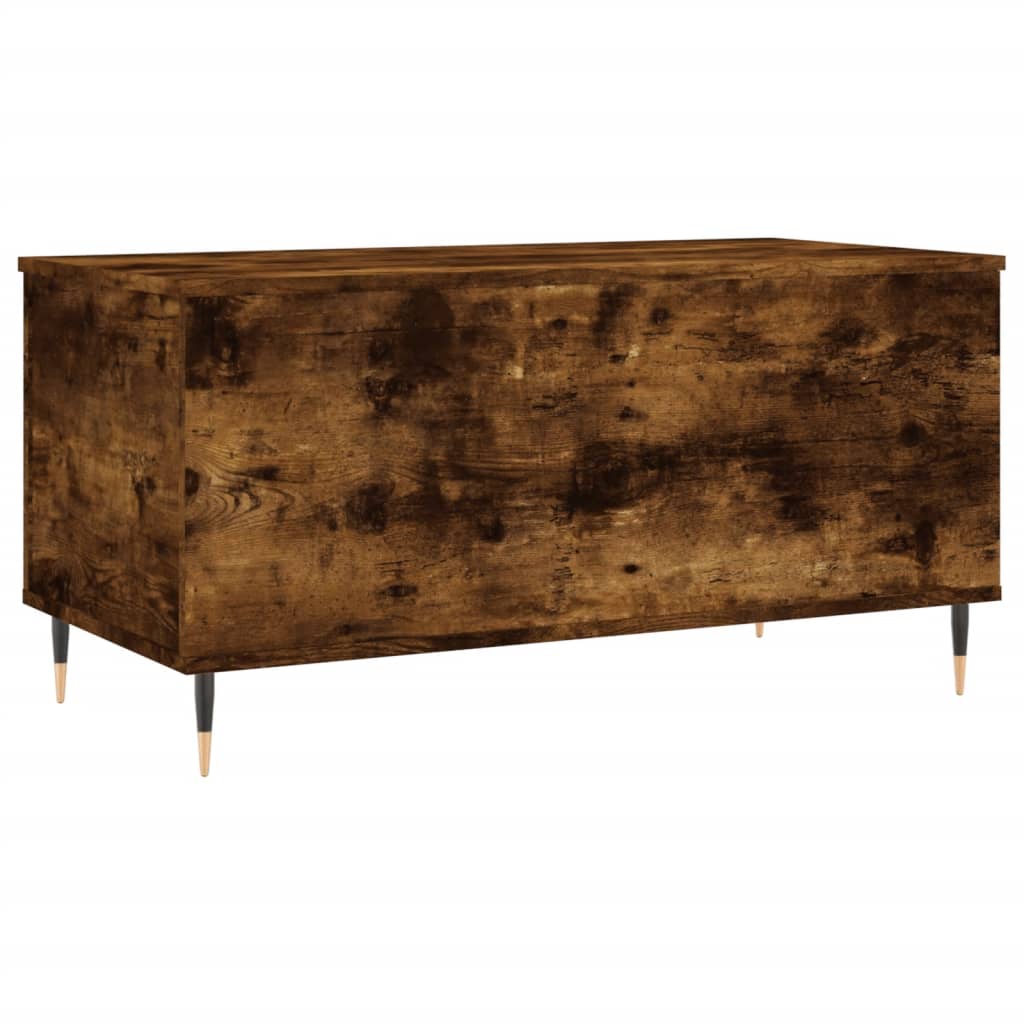 Salontafel 90x44,5x45 cm bewerkt hout gerookt eikenkleurig is nu te koop bij PeponiXL, paradijselijk wonen!