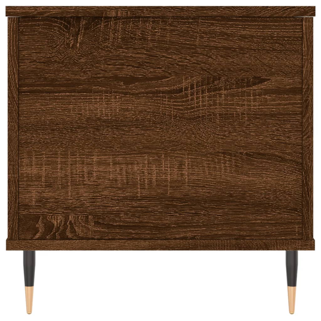 Salontafel 90x44,5x45 cm bewerkt hout bruin eikenkleur is nu te koop bij PeponiXL, paradijselijk wonen!