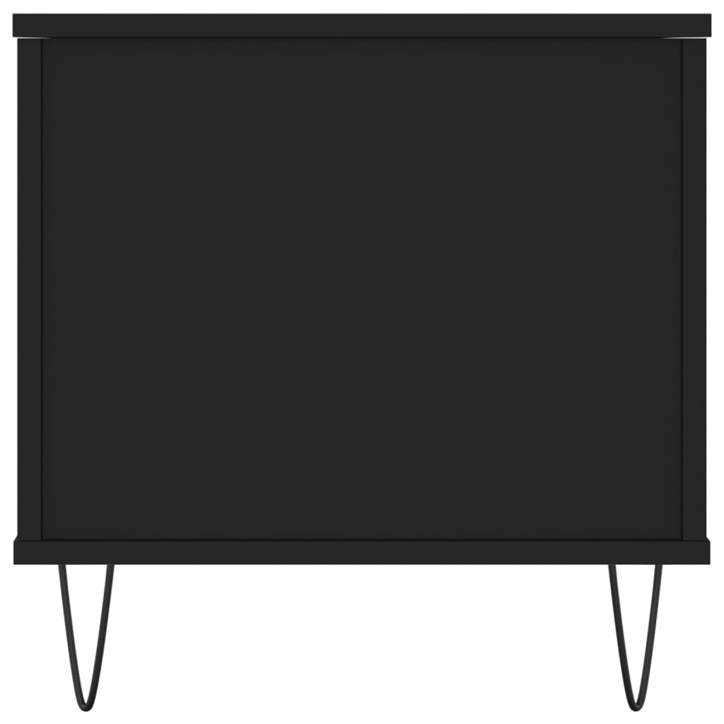 Salontafel 90x44,5x45 cm bewerkt hout zwart is nu te koop bij PeponiXL, paradijselijk wonen!