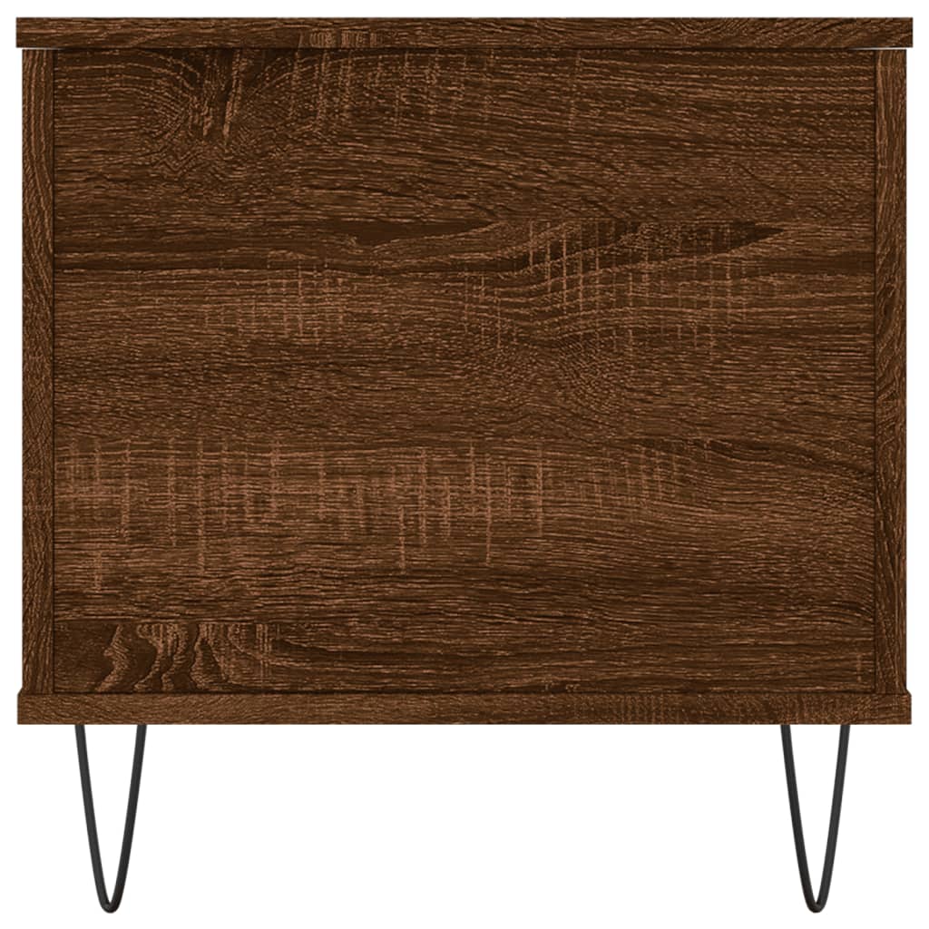 Salontafel 90x44,5x45 cm bewerkt hout bruin eikenkleur is nu te koop bij PeponiXL, paradijselijk wonen!