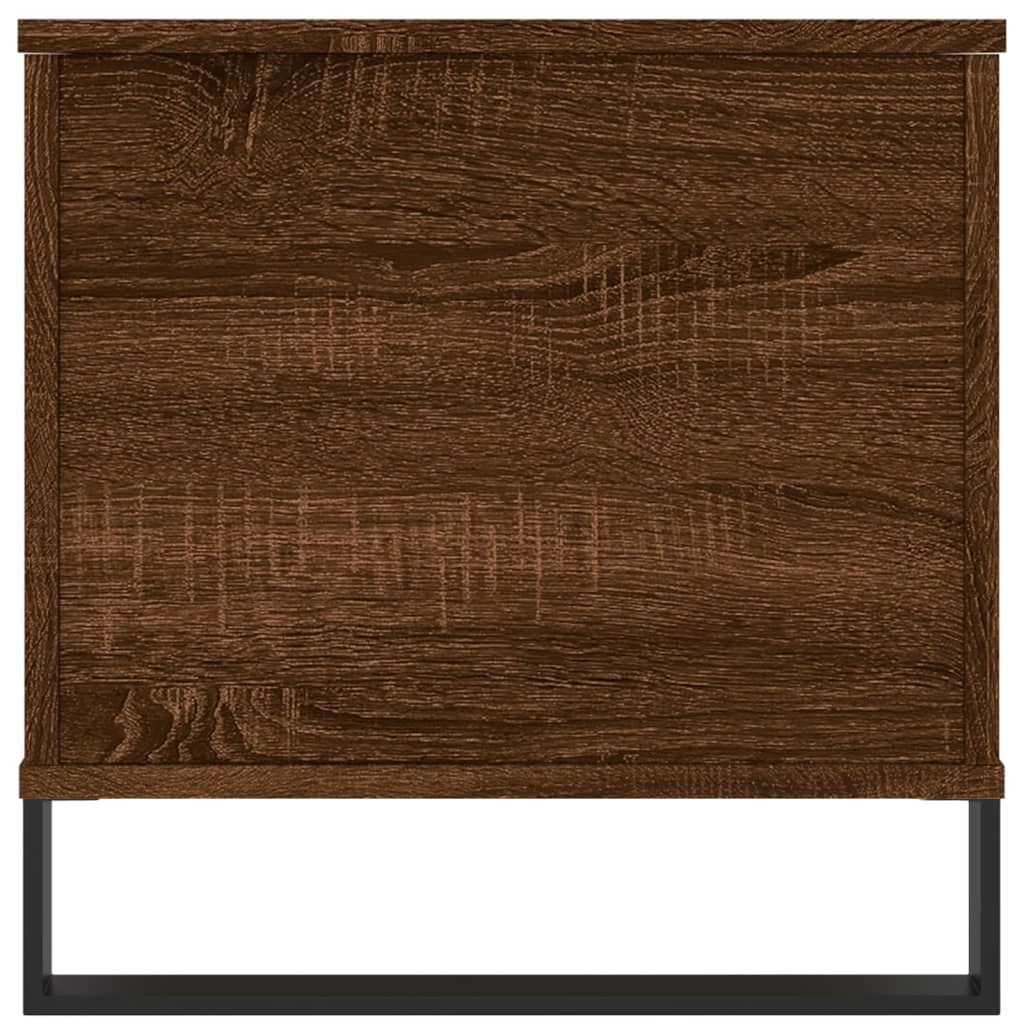 Salontafel 90x44,5x45 cm bewerkt hout bruin eikenkleur is nu te koop bij PeponiXL, paradijselijk wonen!