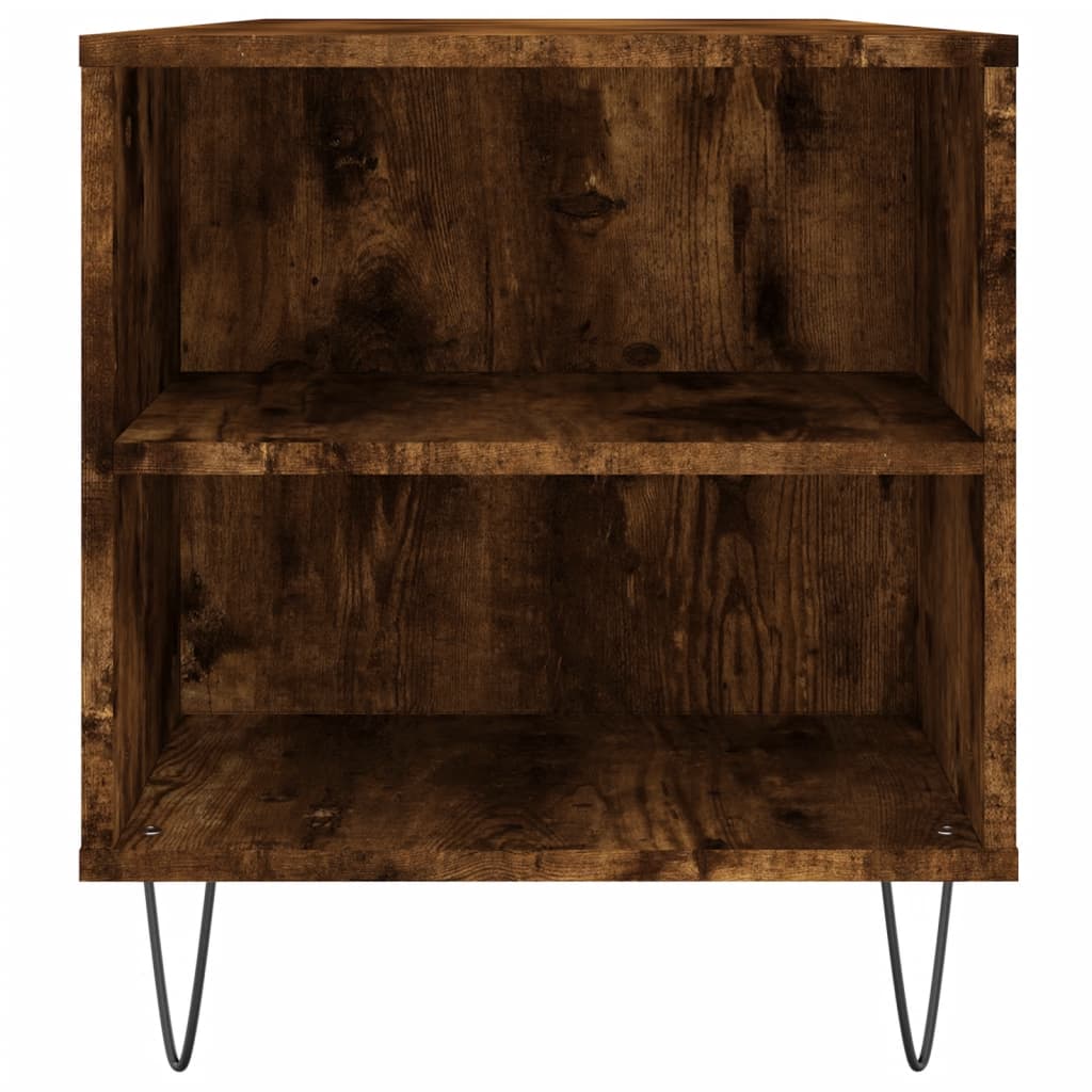 Salontafel 102x44,5x50 cm bewerkt hout gerookt eikenkleurig is nu te koop bij PeponiXL, paradijselijk wonen!