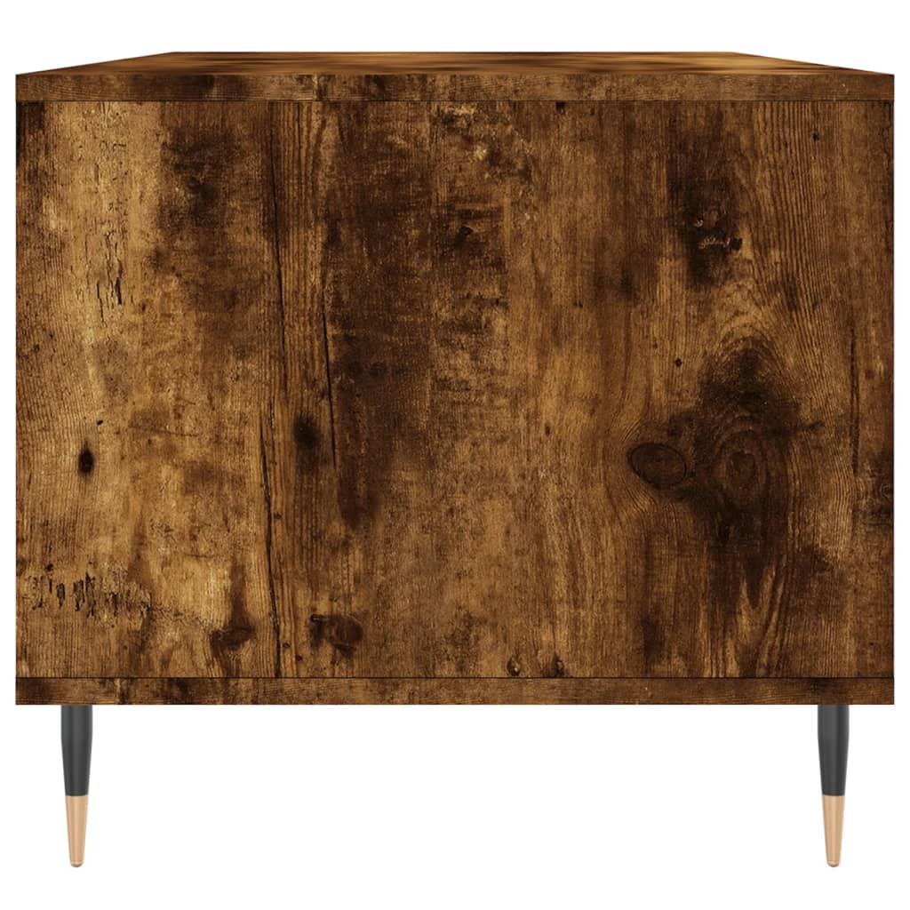 Salontafel 90x49x45 cm bewerkt hout gerookt eikenkleurig is nu te koop bij PeponiXL, paradijselijk wonen!