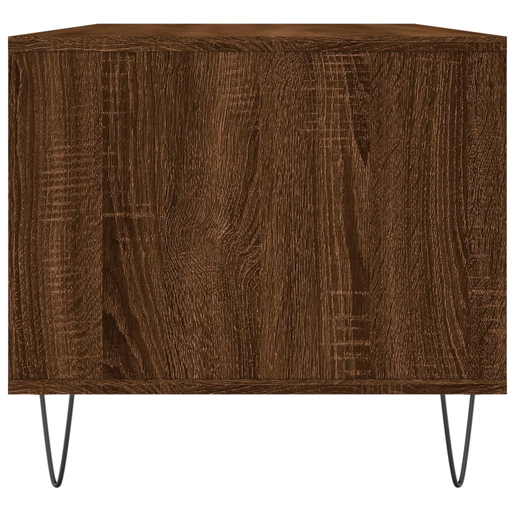 Salontafel 90x49x45 cm bewerkt hout bruineiken is nu te koop bij PeponiXL, paradijselijk wonen!