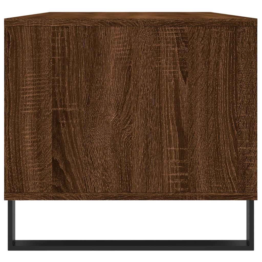 Salontafel 90x49x45 cm bewerkt hout bruineiken is nu te koop bij PeponiXL, paradijselijk wonen!