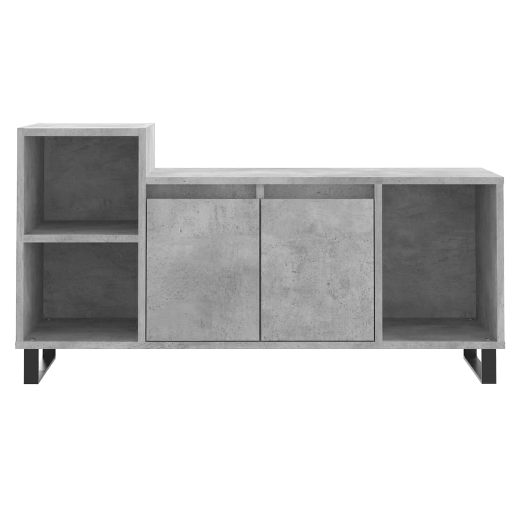 Tv-meubel 100x35x55 cm bewerkt hout betongrijs is nu te koop bij PeponiXL, paradijselijk wonen!