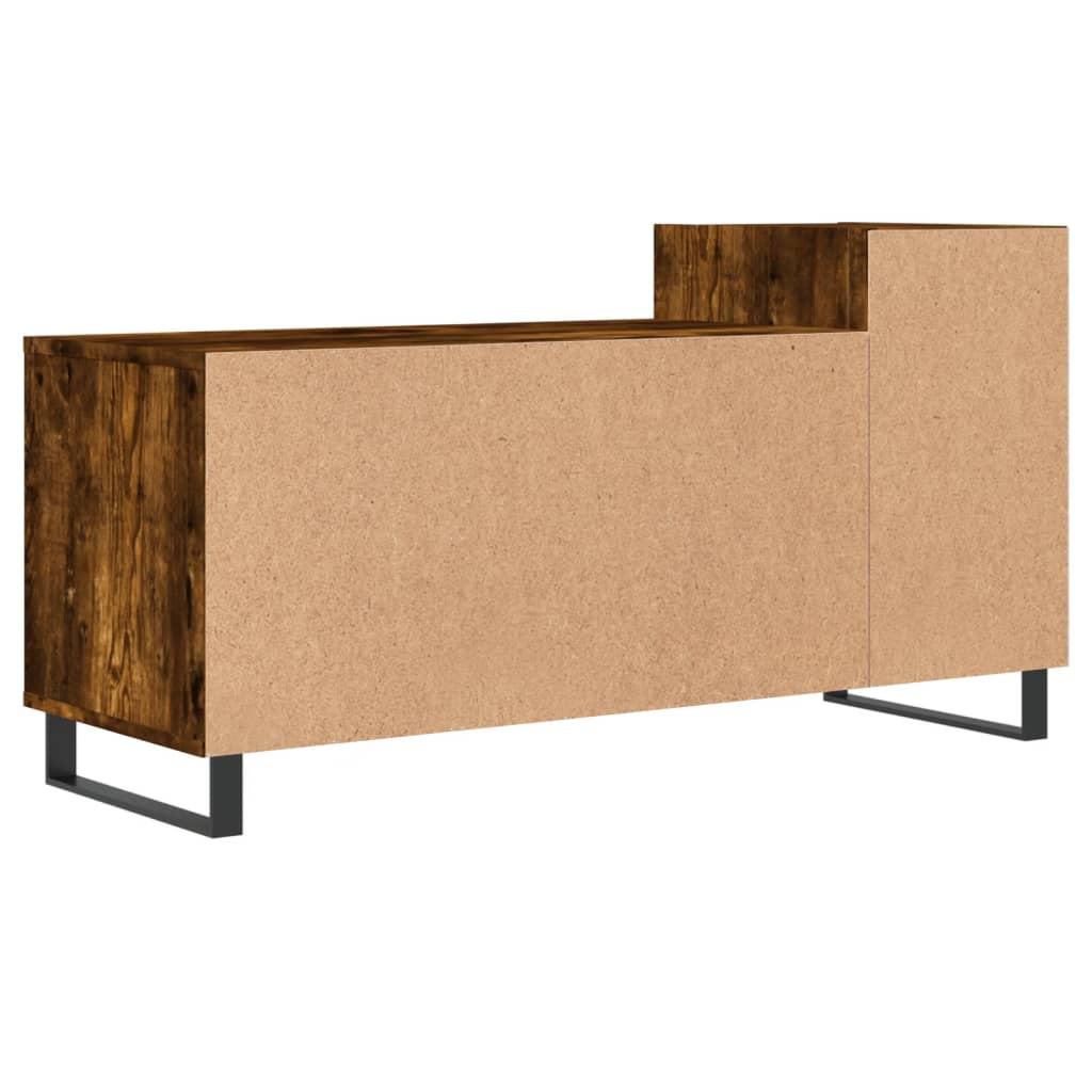Tv-meubel 100x35x55 cm bewerkt hout gerookt eikenkleurig is nu te koop bij PeponiXL, paradijselijk wonen!
