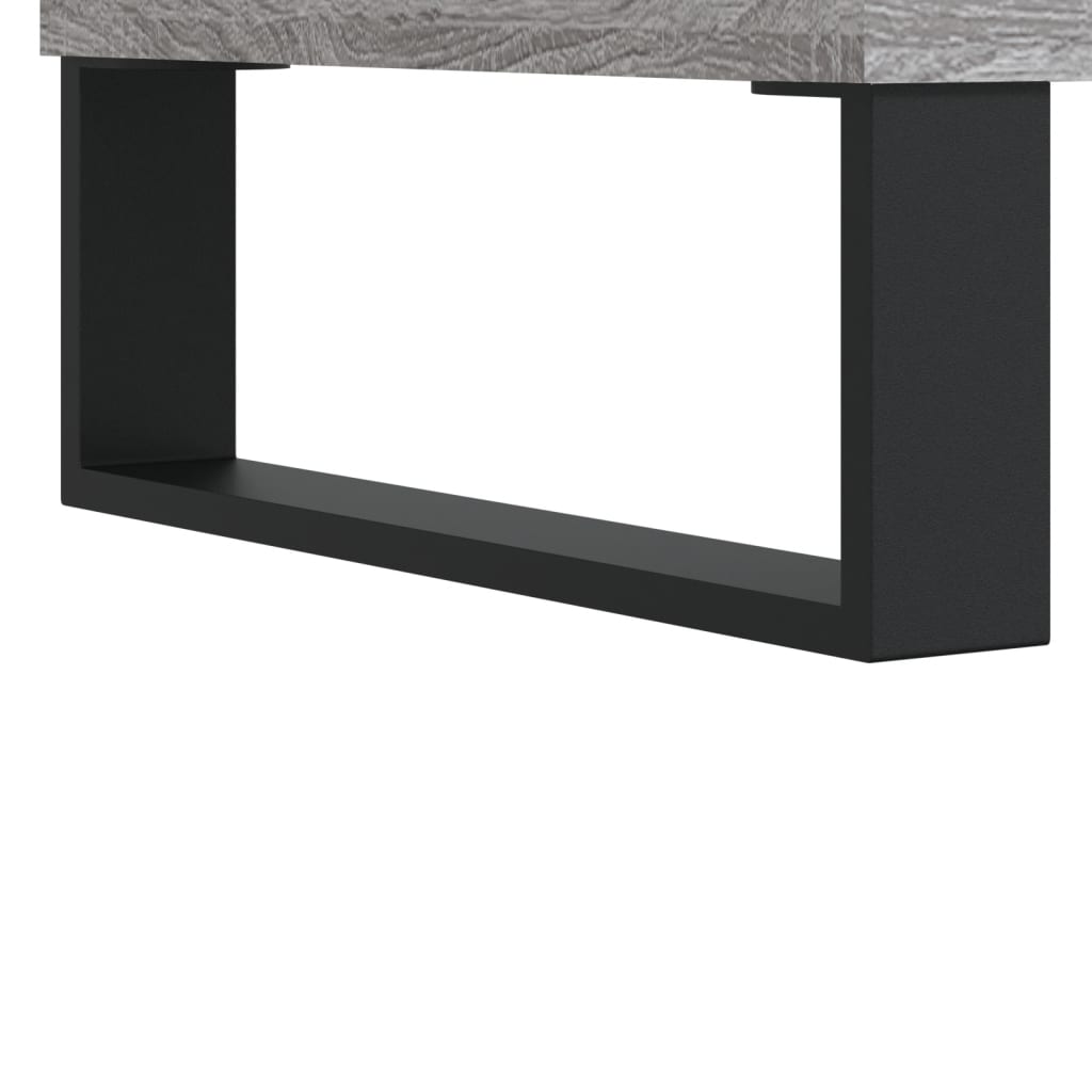 Tv-meubel 100x35x55 cm bewerkt hout grijs sonoma eikenkleurig is nu te koop bij PeponiXL, paradijselijk wonen!