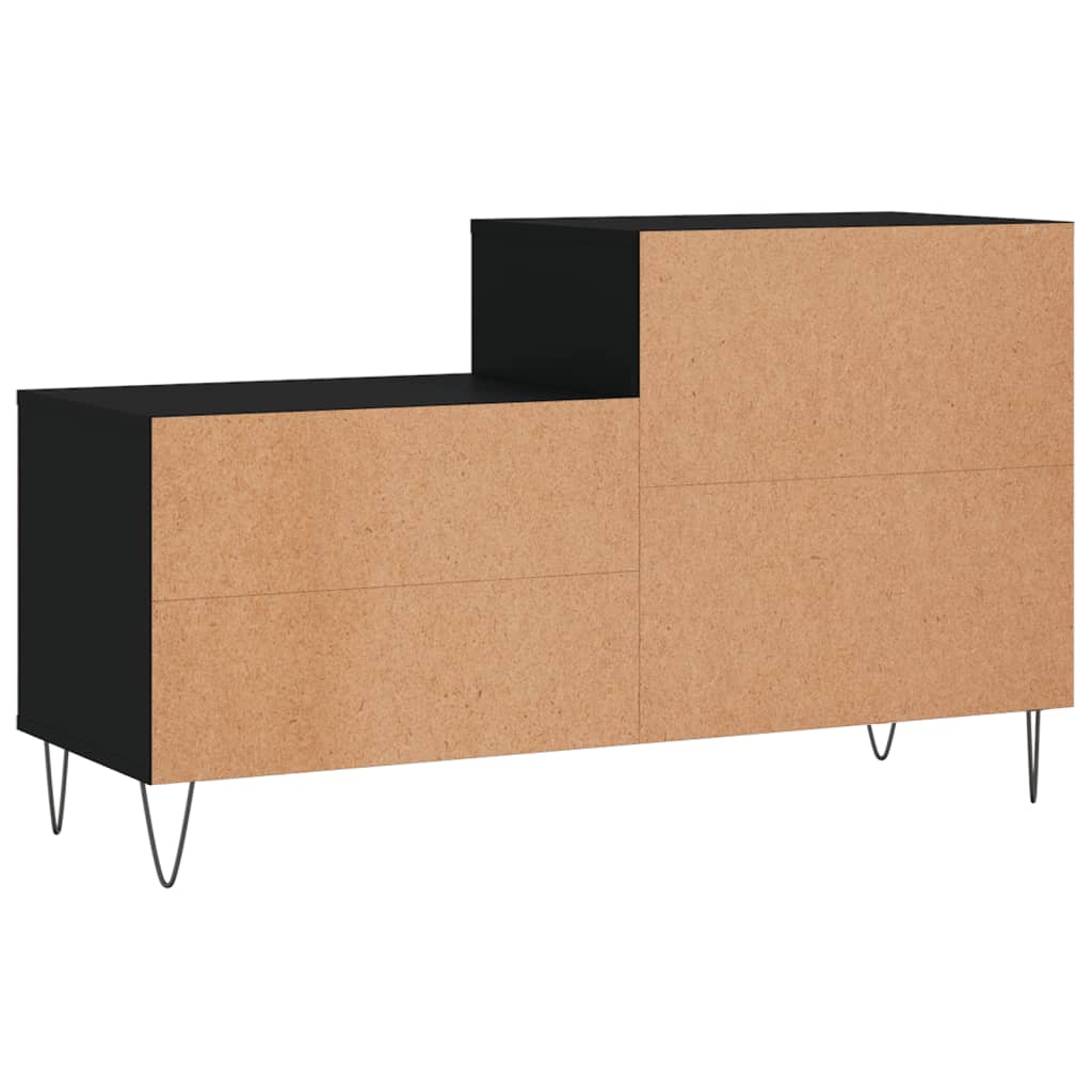 Schoenenkast 102x36x60 cm bewerkt hout zwart is nu te koop bij PeponiXL, paradijselijk wonen!