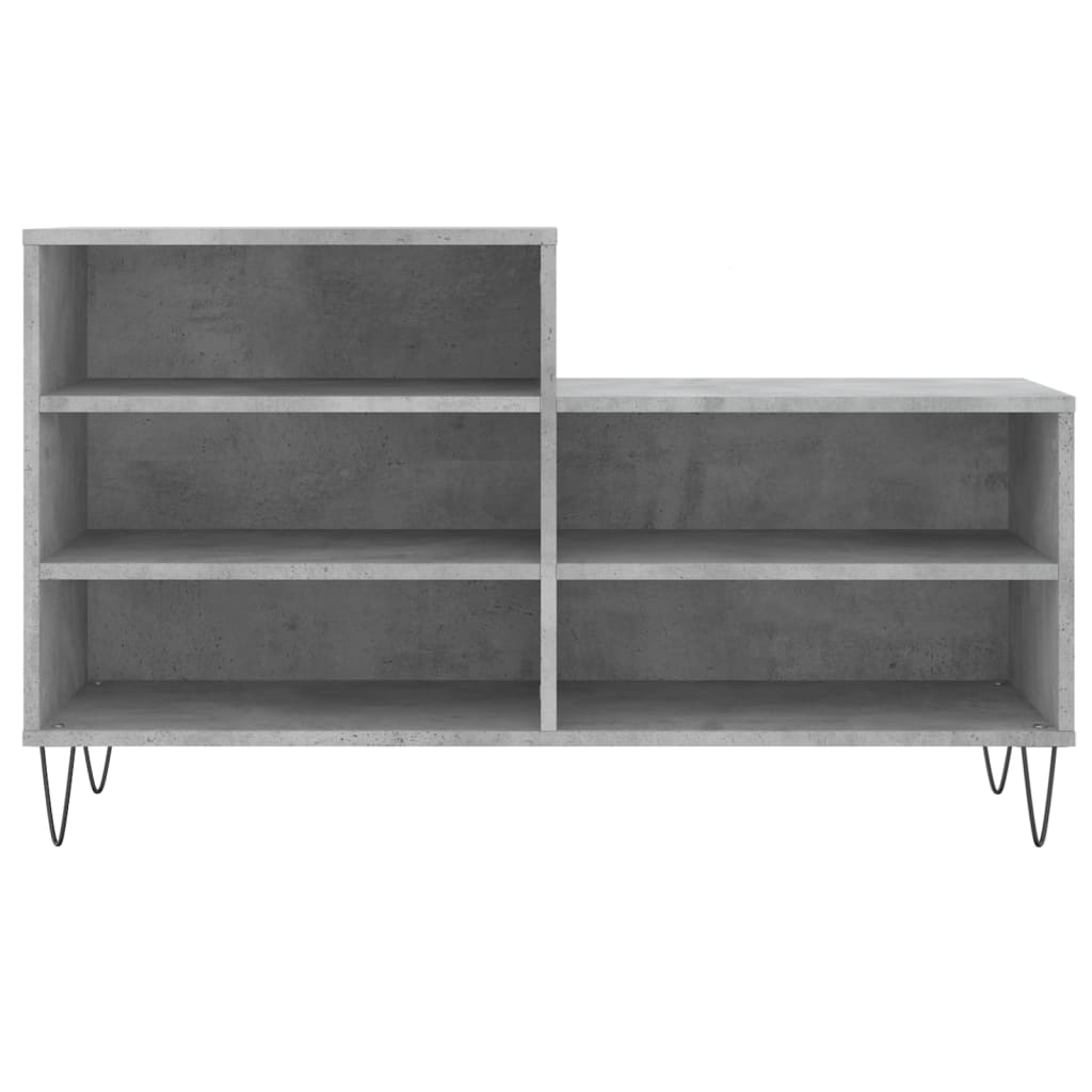 Schoenenkast 102x36x60 cm bewerkt hout betongrijs is nu te koop bij PeponiXL, paradijselijk wonen!