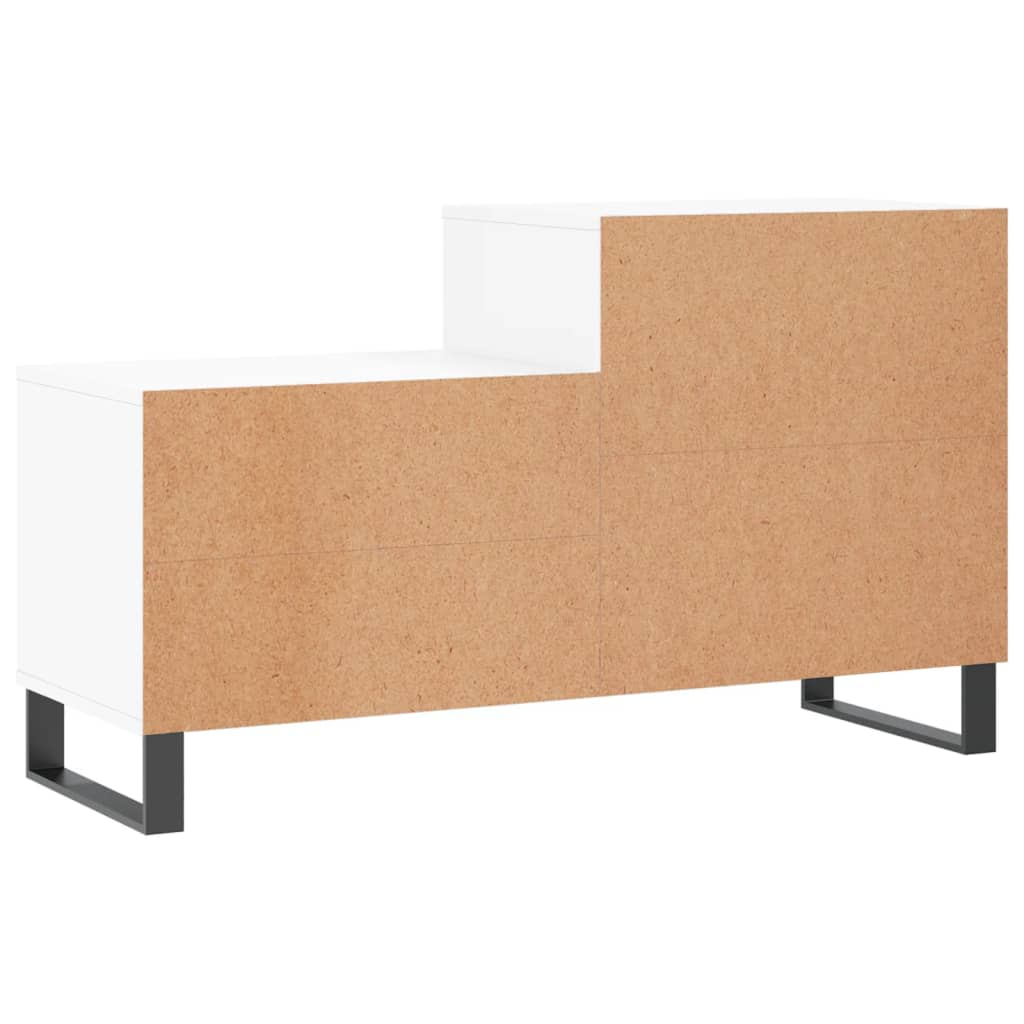 Schoenenkast 102x36x60 cm bewerkt hout wit is nu te koop bij PeponiXL, paradijselijk wonen!