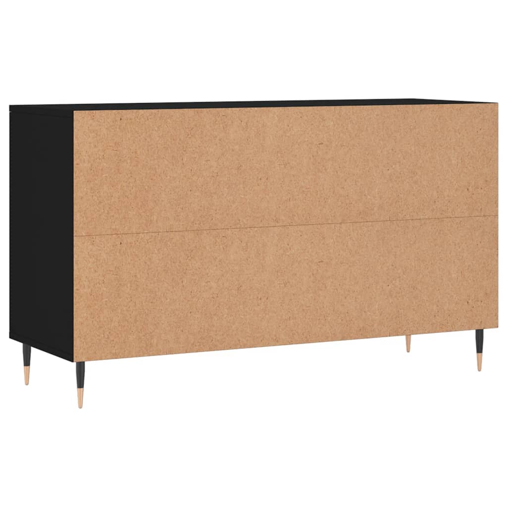 Schoenenkast 102x36x60 cm bewerkt hout zwart is nu te koop bij PeponiXL, paradijselijk wonen!