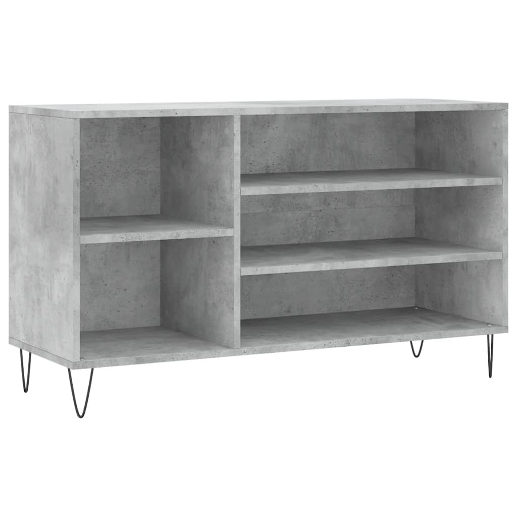 Schoenenkast 102x36x60 cm bewerkt hout betongrijs is nu te koop bij PeponiXL, paradijselijk wonen!