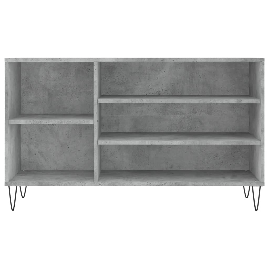 Schoenenkast 102x36x60 cm bewerkt hout betongrijs is nu te koop bij PeponiXL, paradijselijk wonen!
