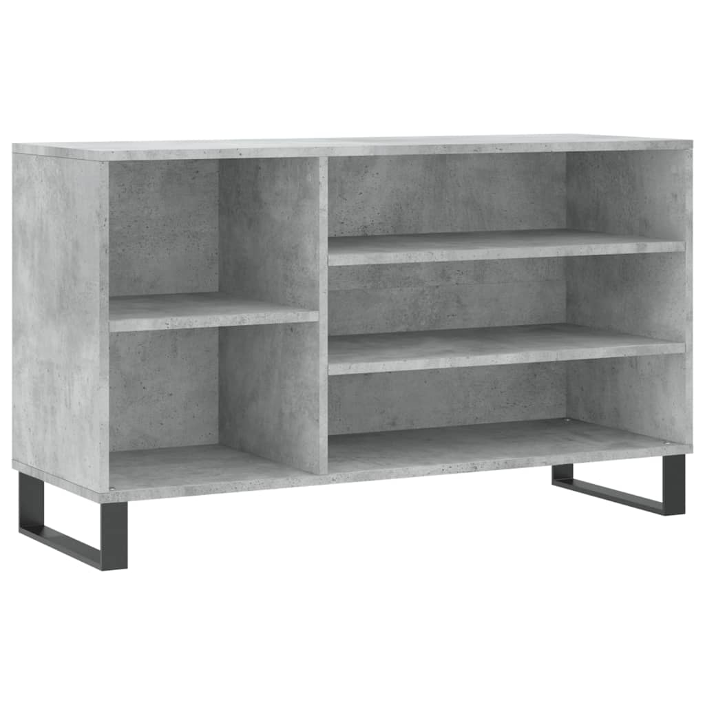 Schoenenkast 102x36x60 cm bewerkt hout betongrijs is nu te koop bij PeponiXL, paradijselijk wonen!