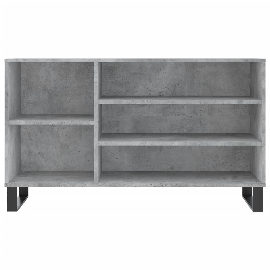 Schoenenkast 102x36x60 cm bewerkt hout betongrijs is nu te koop bij PeponiXL, paradijselijk wonen!