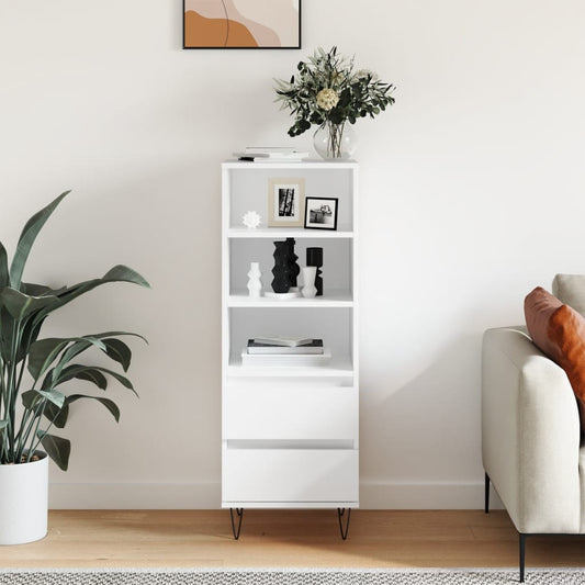 Hoge kast 40x36x110 cm bewerkt hout wit is nu te koop bij PeponiXL, paradijselijk wonen!